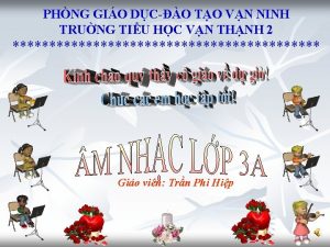 PHNG GIO DCO TO VN NINH TRUNG TIU