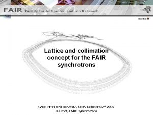 Lattice and collimation concept for the FAIR synchrotrons