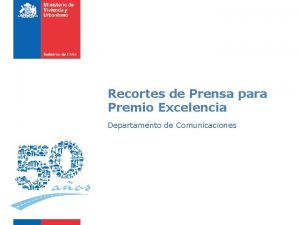 Recortes de Prensa para Premio Excelencia Departamento de