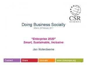 Doing Business Socially Athens 28 February 2011 Enterprise