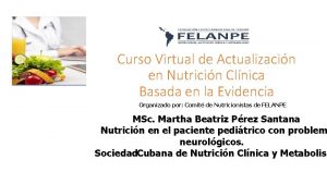 Curso Virtual de Actualizacin en Nutricin Clnica Basada