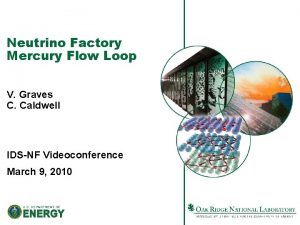 Neutrino Factory Mercury Flow Loop V Graves C