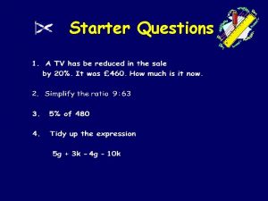 Starter Questions Stem Leaf Diagrams Learning Intention 1
