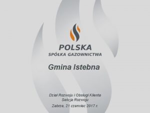 Gmina Istebna Dzia Rozwoju i Obsugi Klienta Sekcja