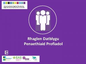 Rhaglen Datblygu Penaethiaid Profiadol Maer dystiolaeth yn awgrymu