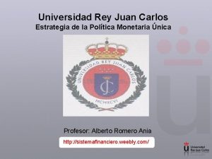Universidad Rey Juan Carlos Estrategia de la Poltica