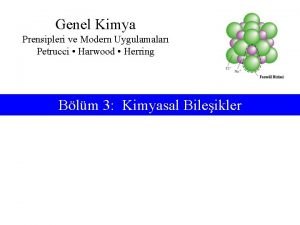 Genel Kimya Prensipleri ve Modern Uygulamalar Petrucci Harwood