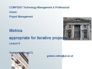 COMP 3001 Technology Management Professional Issues Project Management