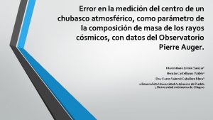 Error en la medicin del centro de un