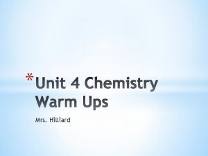 Mrs Hilliard 13 Molar Mass 1 Density 14