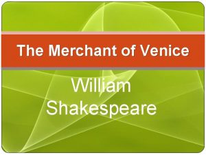 The Merchant of Venice William Shakespeare Background of