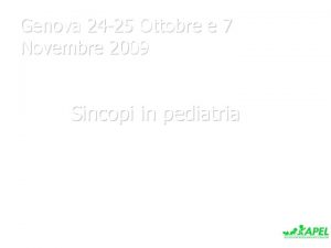 Genova 24 25 Ottobre e 7 Novembre 2009