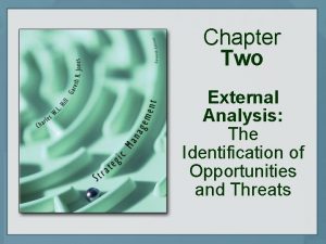 Chapter Two External Analysis The Identification of Opportunities
