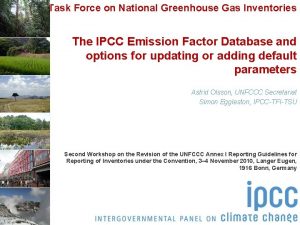 Task Force on National Greenhouse Gas Inventories The