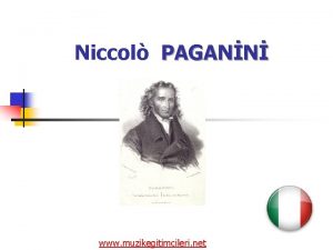 Niccol PAGANN www muzikegitimcileri net PAGANN n Niccolo