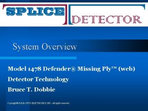 System Overview Model 1478 Defender Missing Ply web