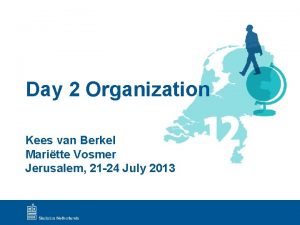 Day 2 Organization Kees van Berkel Maritte Vosmer