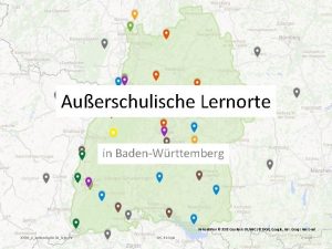 Auerschulische Lernorte in BadenWrttemberg Kartendaten 2018 Geo BasisDEBKG