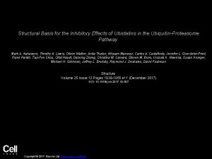 Structural Basis for the Inhibitory Effects of Ubistatins