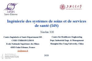 Ingnierie des systmes de soins et de services