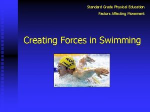 Standard Grade Physical Education Factors Affecting Movement Creating