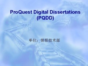 Pro Quest Digital Dissertations PQDD Biological Sciences Earth