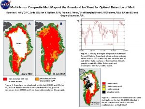 MultiSensor Composite Melt Maps of the Greenland Ice