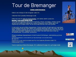 Tour de Bremanger Trimtur rundt Bremanger Dette er