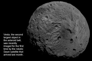Vesta the second largest object in the asteroid