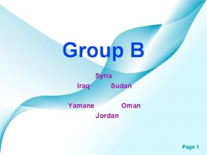 Group B Syria Iraq Sudan Yamane Oman Jordan