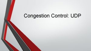 Udp congestion control