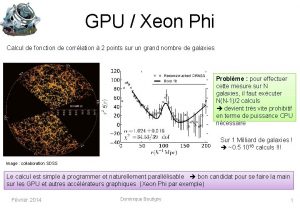 GPU Xeon Phi Calcul de fonction de corrlation