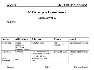 Jan 2019 doc IEEE 802 11 19 0065