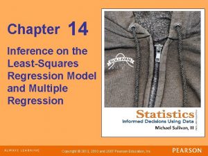 Chapter 14 Inference on the LeastSquares Regression Model