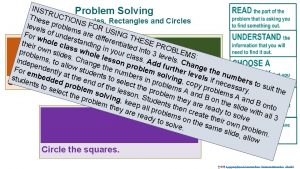 INST Problem Solving RUC Thes T Triangles Squares