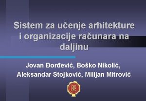 Sistem za uenje arhitekture i organizacije raunara na