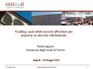 You Blog quali sfide occorre affrontare per proporre