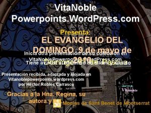 Vita Noble Powerpoints Word Press com Presenta EL