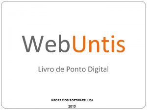 Web Untis Livro de Ponto Digital INFORARIOS SOFTWARE