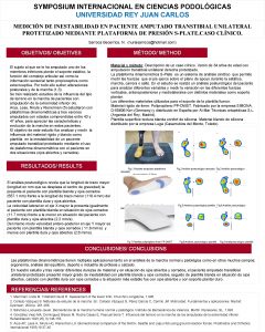 SYMPOSIUM INTERNACIONAL EN CIENCIAS PODOLGICAS UNIVERSIDAD REY JUAN