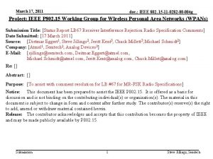 March 17 2011 doc IEEE 802 15 11