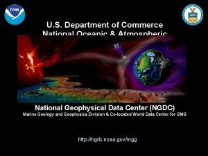 U S Department of Commerce National Oceanic Atmospheric