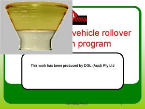 T1430 Heavy vehicle rollover prevention program This work