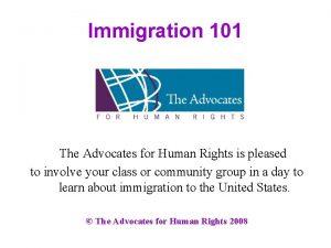Immigration 101 The Advocates for Human Rights is
