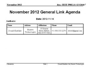 November 2012 doc IEEE P 802 11 121264