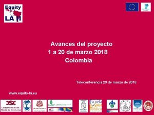 Avances del proyecto 1 a 20 de marzo