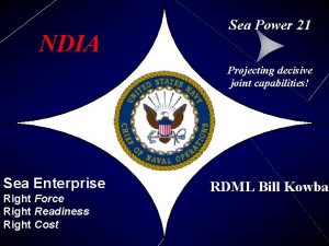 NDIA Sea Power 21 Projecting decisive joint capabilities