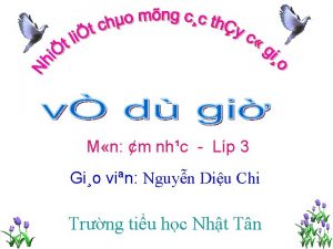 M n m nhc Lp 3 Gio vin