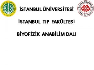 STANBUL NVERSTES STANBUL TIP FAKLTES BYOFZK ANABLM DALI