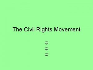 The Civil Rights Movement Jim Crow America Brown